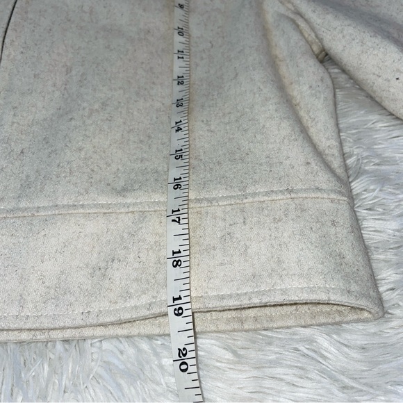 Rare WYLLIS Clothing Heathered Cream Cropped Wool Zanzi Pilot Jacket MEDIUM - Picture 10 of 14